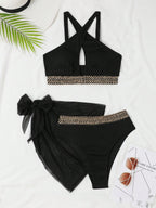 Sexy Three-Piece Bikini Womens Swimsuit