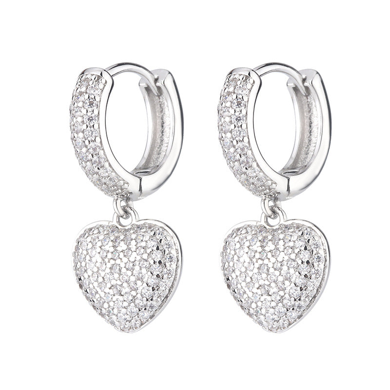 Boucles d'oreilles cœur, style européen et américain, nouveaux bijoux d'été pour femmes