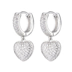 Boucles d'oreilles cœur, style européen et américain, nouveaux bijoux d'été pour femmes