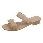 Sandales carrées simples et à la mode pour femme