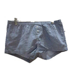 Shorts à carreaux rouges avec taille élastique et décoration de fermeture pour femmes