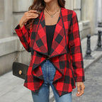 Irregular Button-free Shirt Cardigan For Women