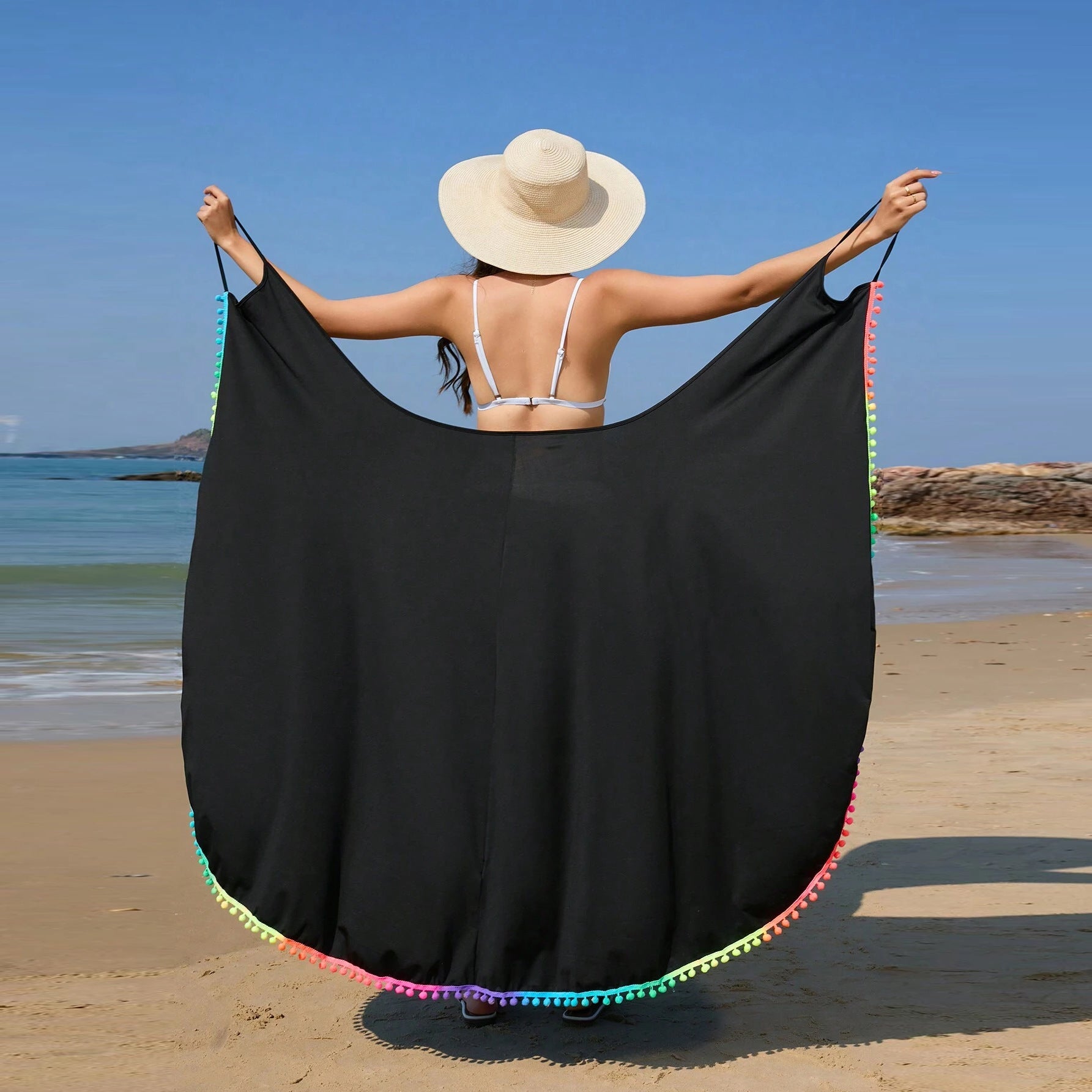 Robe de vacances au bord de la mer pour femme, personnalité mode