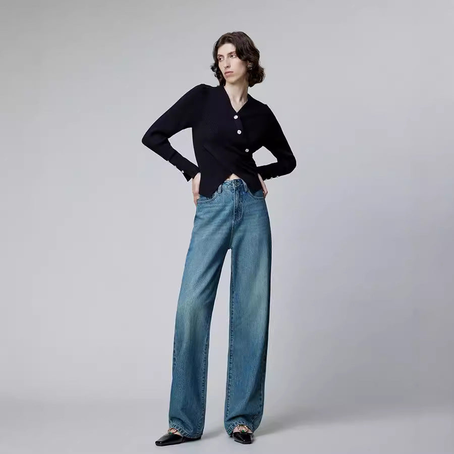 Mode américaine rétro nouveau jean femme