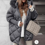 Cardigan Manteau Élégant Hiver à Capuche