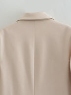 Veste blazer à deux boutons pour femme, style urbain et tempérament