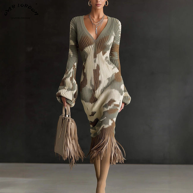 Creative Knitted Sweater Dresses For Women Hover Image