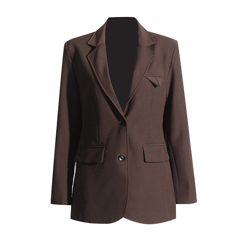 Blazer décontracté élégant de style coréen pour femmes – axé sur le design