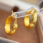 Boucles d'oreilles effet glace pilée pour femme