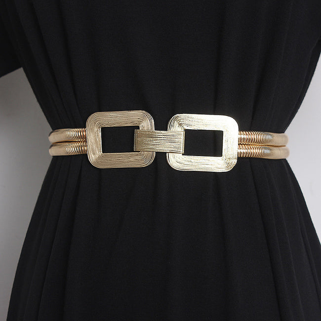 Ceinture femme ornement métallique extensible Hover Image