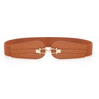 Ceinture large élastique extensible à la mode pour femme