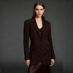 Blazer décontracté élégant de style coréen pour femmes – axé sur le design