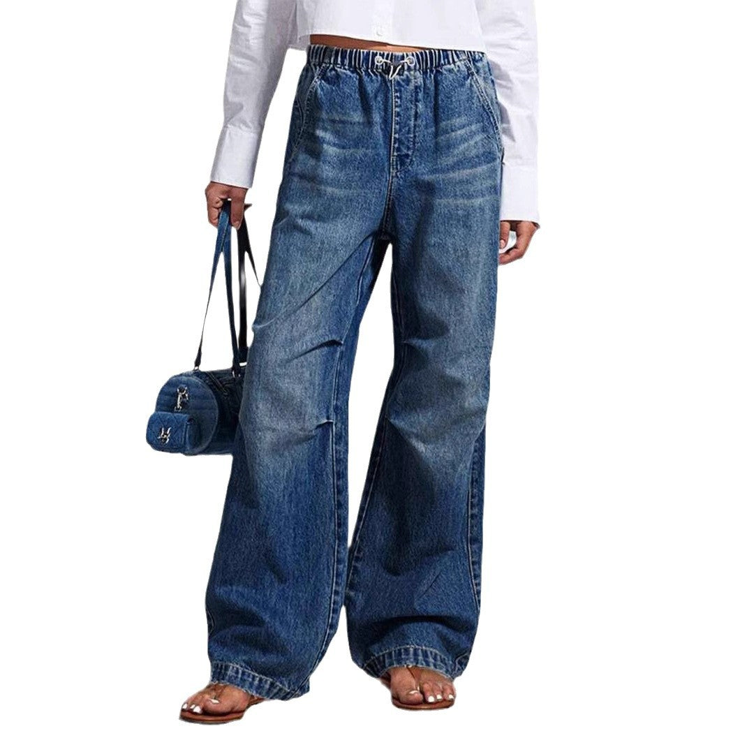 Jeans amples pour femmes de style européen et américain