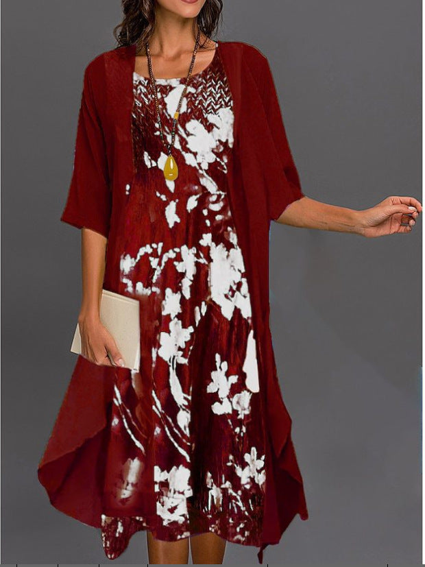 Ensemble deux pièces robe en mousseline d'été