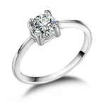 Bagues de mariage personnalisées en zircon de couple