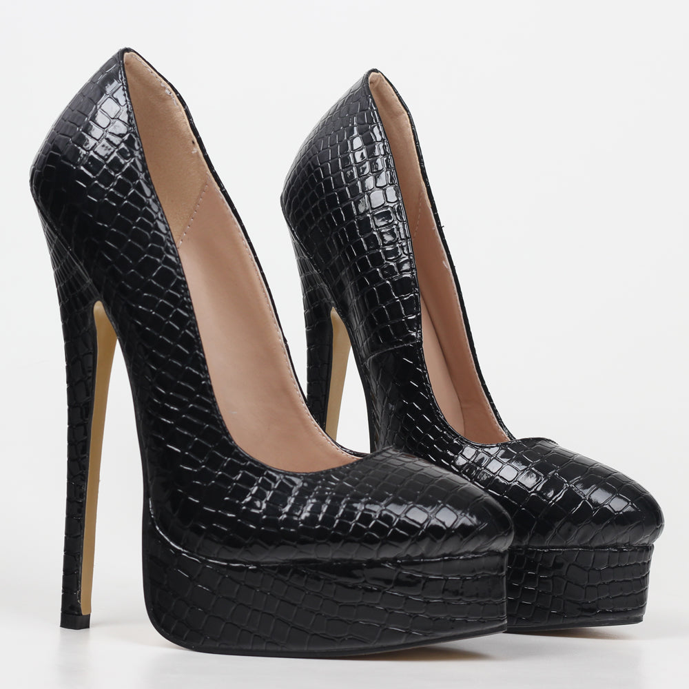 Chaussures de mariée à talons aiguilles compensés