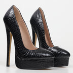 Chaussures de mariée à talons aiguilles compensés