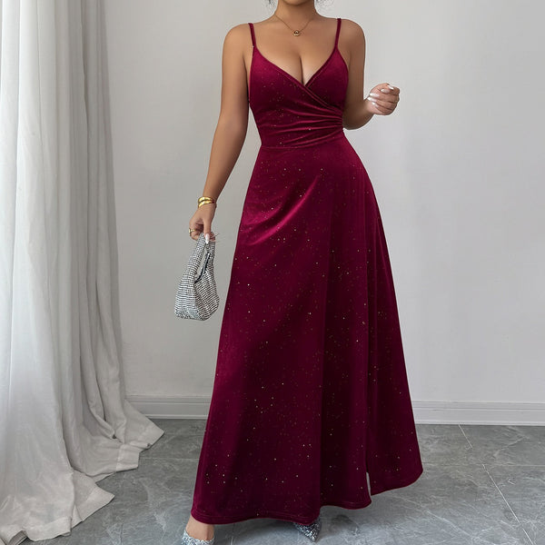 Robe moulante élégante sans bretelles pour femme