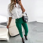 Pantalon tailleur décontracté pour femme