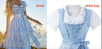 Robe Halloween Munich Bière Manches Longues Courtes Imprimée à Lacets