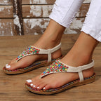 Bohemia Style Clip Toe Sandals Women Rome Beach Shoes Summer