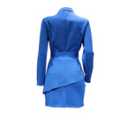Ensemble deux pièces jupe tailleur de couleur unie, nouvelle collection automne et hiver