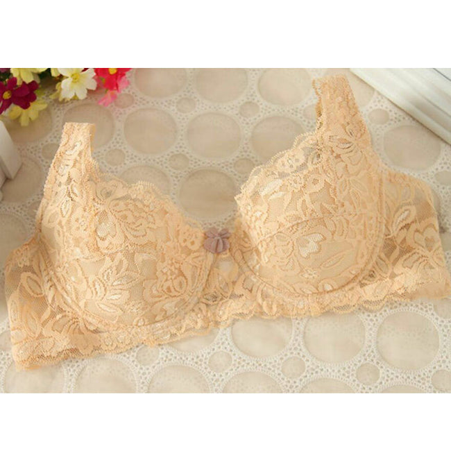 Soutien-gorge en dentelle fin, respirant et confortable à armatures, soutien-gorge réglable Main Image