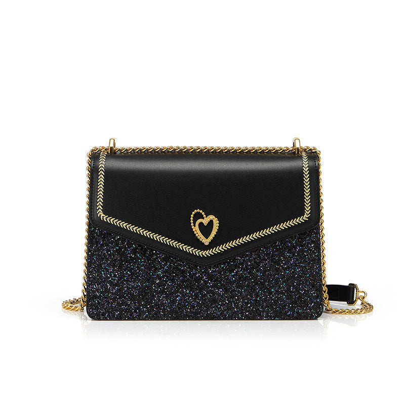 Nouveau sac à bandoulière diagonal étoilé Love Chain pour femme