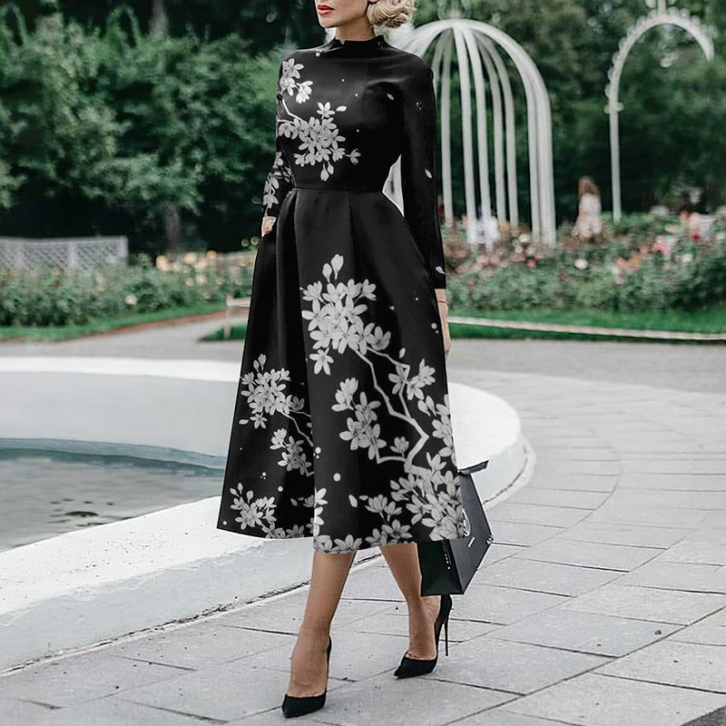 Robe moulante à manches longues pour femme