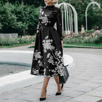 Robe moulante à manches longues pour femme