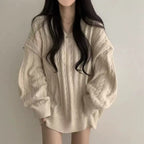 Pull ample et douillet automne-hiver pour femme