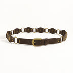 Ceintures vintage pour hommes et femmes avec jolie boucle métallique rivetée Accessoires de mode punk hip-hop