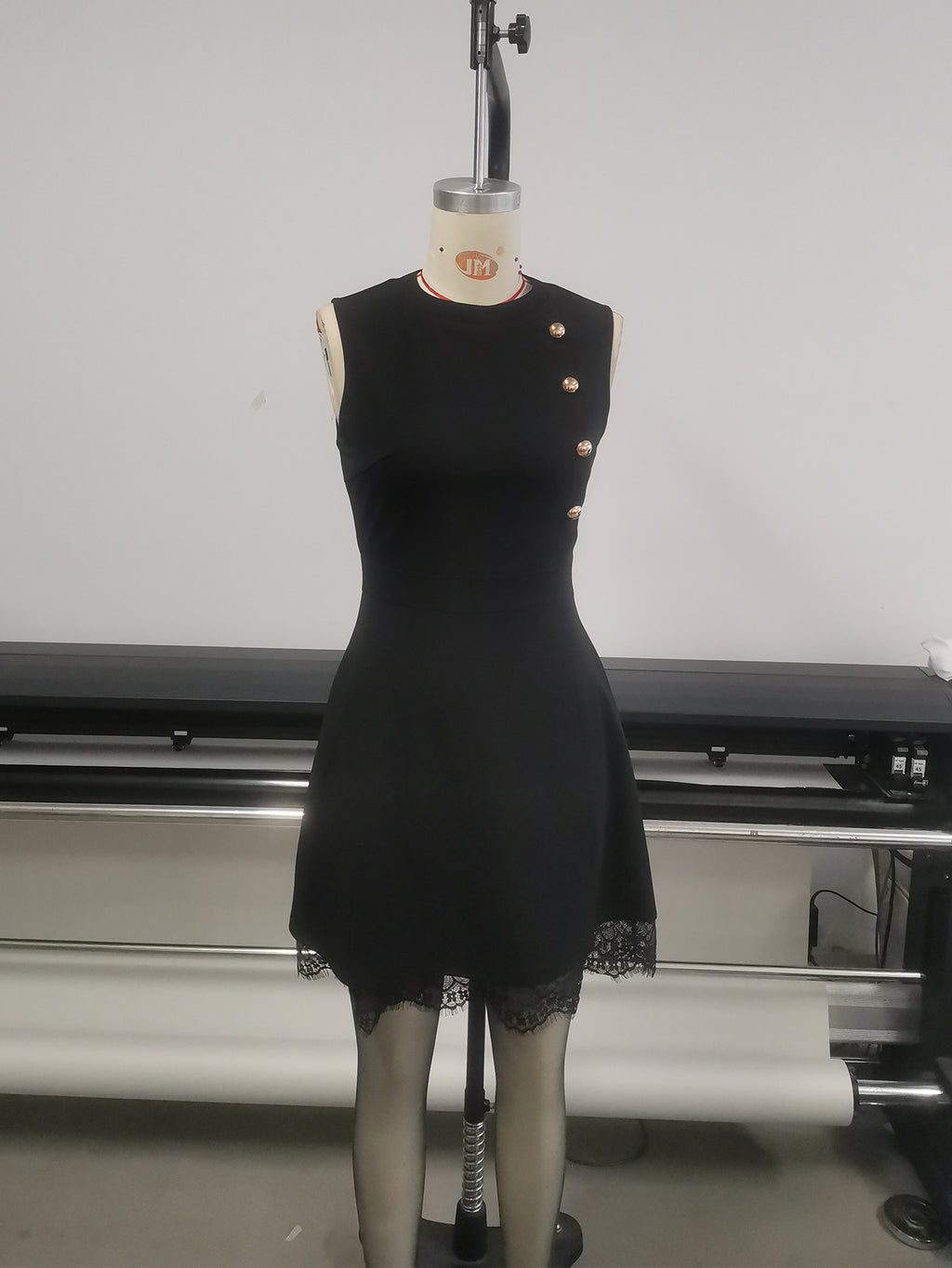 Robe simple sans manches décontractée pour femme