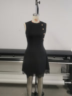 Robe simple sans manches décontractée pour femme