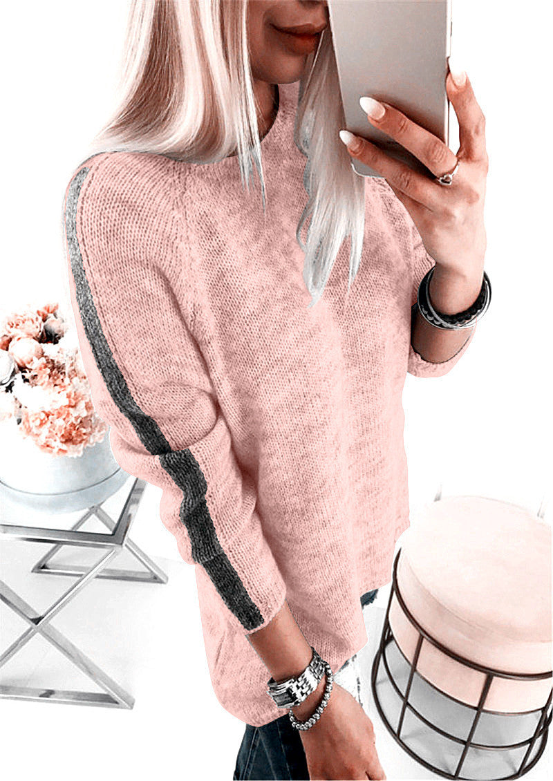 Pull à col rond simple pour femme