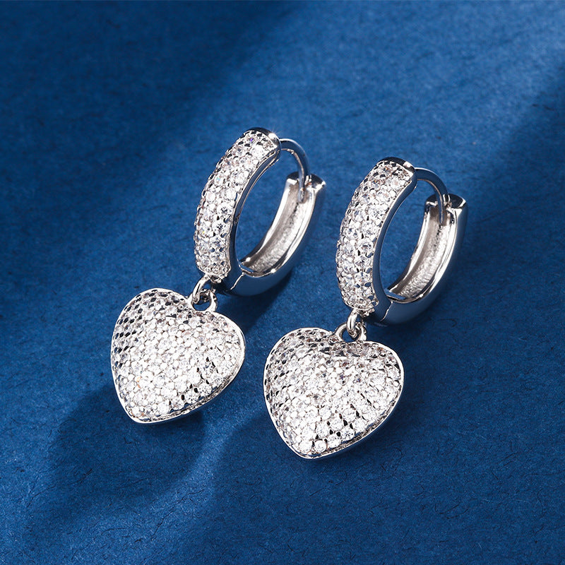 Boucles d'oreilles cœur, style européen et américain, nouveaux bijoux d'été pour femmes