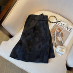 Shorts de costume jacquard noir style Chanel pour femme