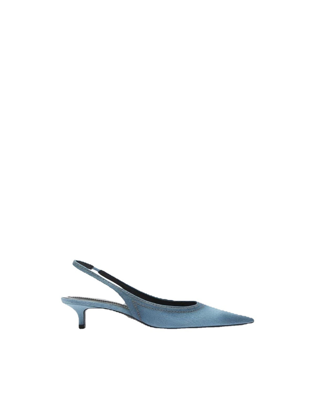 Talons hauts en jean bleu pour femme
