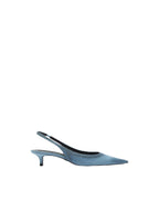 Talons hauts en jean bleu pour femme