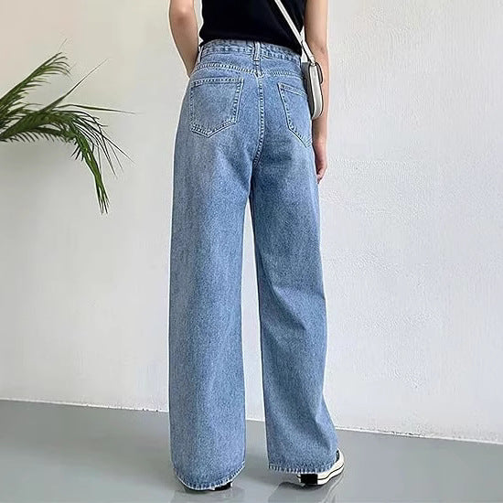 Jeans polyvalents gainants taille haute pour femme