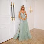 Robes de soirée pour femmes Robe de danse à bretelles longue