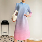 Robe plissée grande taille pour femmes