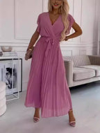 Robe unie pour femme élégante