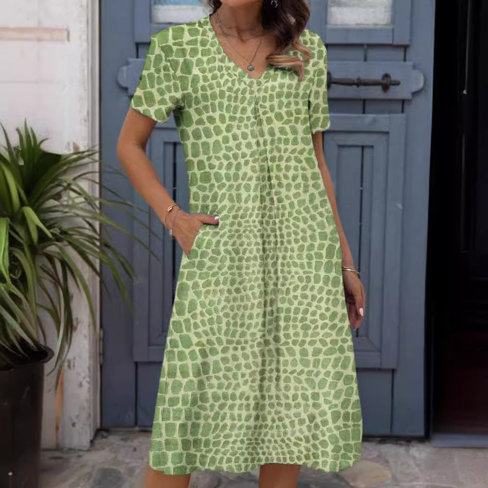 Robe Digitale Ample et Tendance pour Femme avec Imprimés