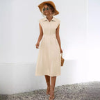Robe chemise gilet pour femme