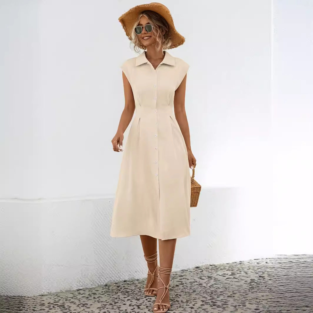 Robe chemise gilet pour femme