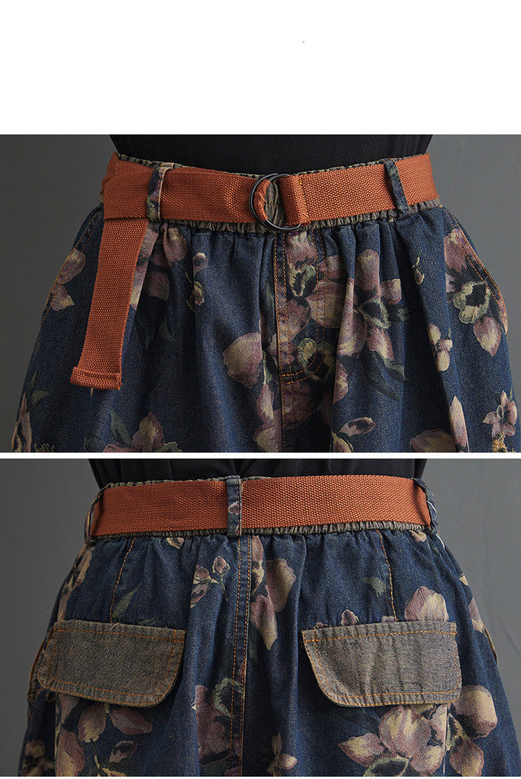Nouveau Short Large à Jambes Évasées Minces pour Femme de Fat Sister