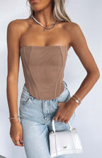 Gilet Caraco Court Uni Zippé Cintrée pour Femme