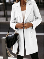 Manteau Nizi croisé à col blazer et manches longues