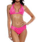 Maillot de bain bikini à sequins tendance pour la plage